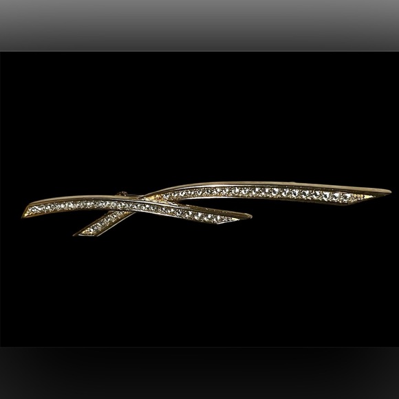 Dior Jewelry - Vintage Christian Dior Ribbon of Hope Brooch